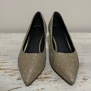 AEROSOLES Shimmering Gold Heels